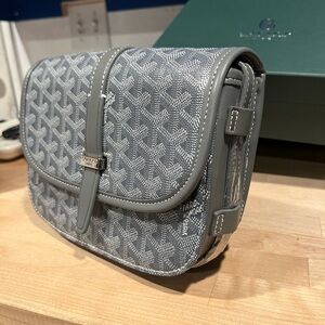 Gray Monogram Crossbody Bag
